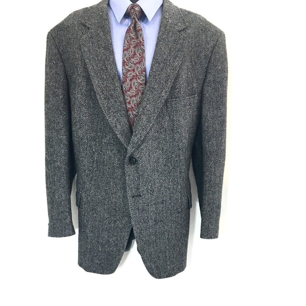 Austin Manor Men’s Gray Herringbone Sportcoat 50R